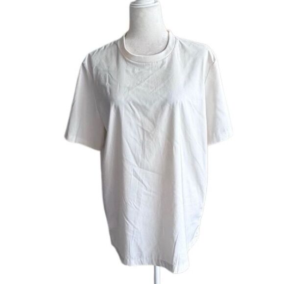 Zara Mens Slim Fit Pullover Top White Short Sleeve Tee SZ M - Picture 10 of 10